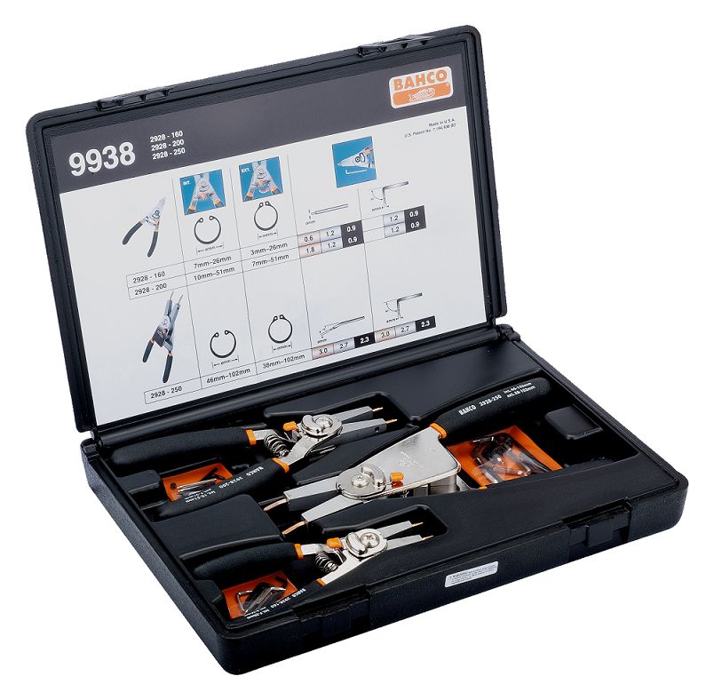 9938 Bahco 3-Piece Plier Plier Set