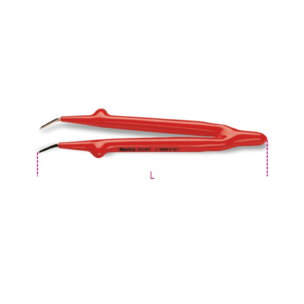 BETA 147mm Bent Tweezer