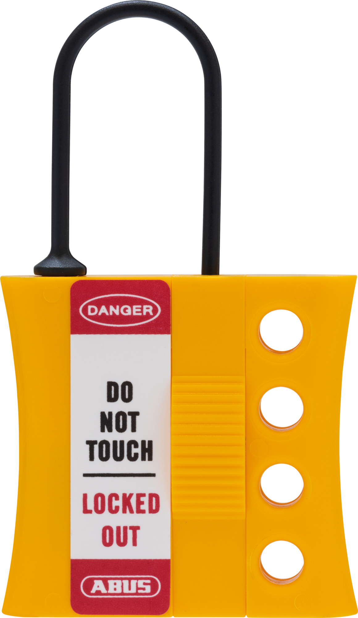 ABUS Yellow 4-Lock Lockout Plastic Lockout Device, 4.76 mm