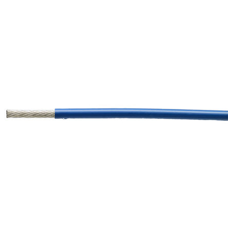 TE Connectivity 99M Series Blue Harsh Environment Wire, 19, Polyethylene Terephthalate, 100 m, 99M0111-20-6