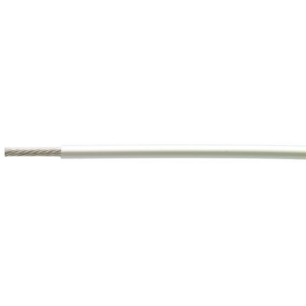 TE Connectivity 99M Series White Harsh Environment Wire, 19, Polyethylene Terephthalate, 100 m, 99M0111-20-9