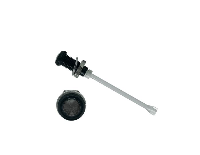 RHD-2140-F9PS67PR Bivar, Panel Mount Vertical LED Light Pipe, Smoke Round Lens