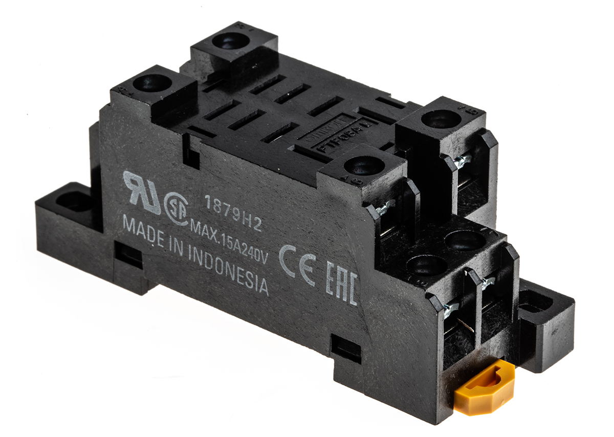 ptf08a-e Omron Pluggable Function Module, Socket for use with LY1, LY1-D, LY1F, LY1N, LY1N-D2, LY2, LY2-CR, LY2-D, LY2F, LY2N,