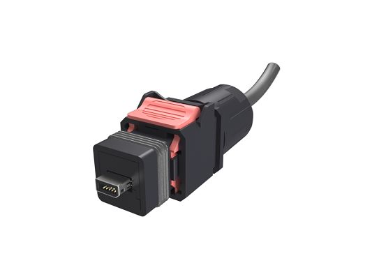 Amphenol Communications Solutions, 1m Cat6a, Black ix Industrial to Unterminated, Shielded Shielded, Terminated