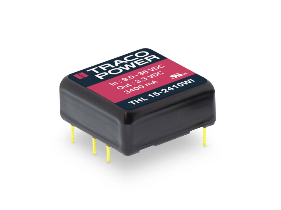 TRACOPOWER THL 15WI DC-DC Converter, ±12V dc/ ±625mA Output, 18 → 75 V dc Input, 15W, Through Hole, +70°C Max