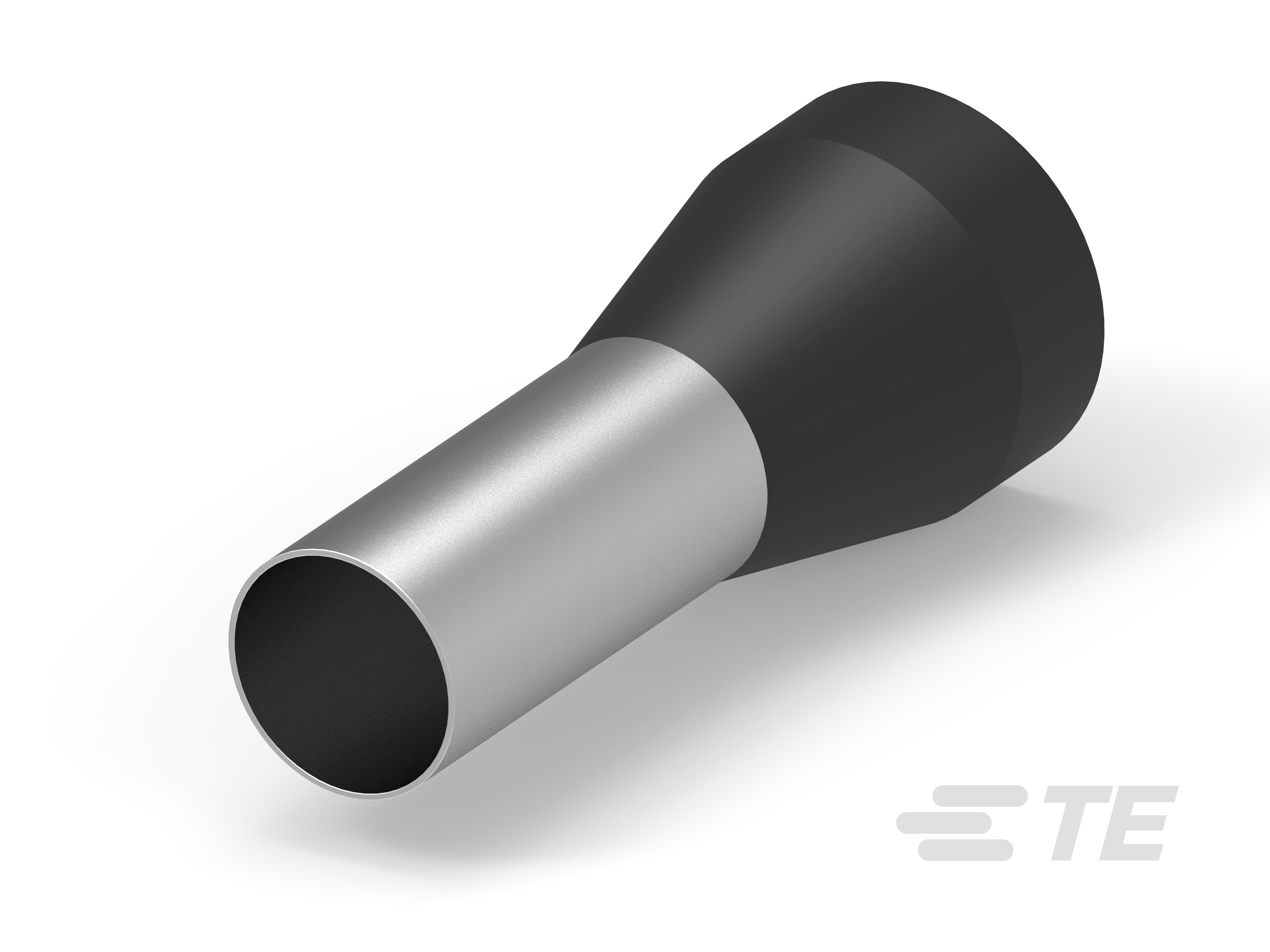 TE Connectivity, 3-966292 Insulated Ferrule, 16mm Pin Length, 11.2mm Pin Diameter, Black