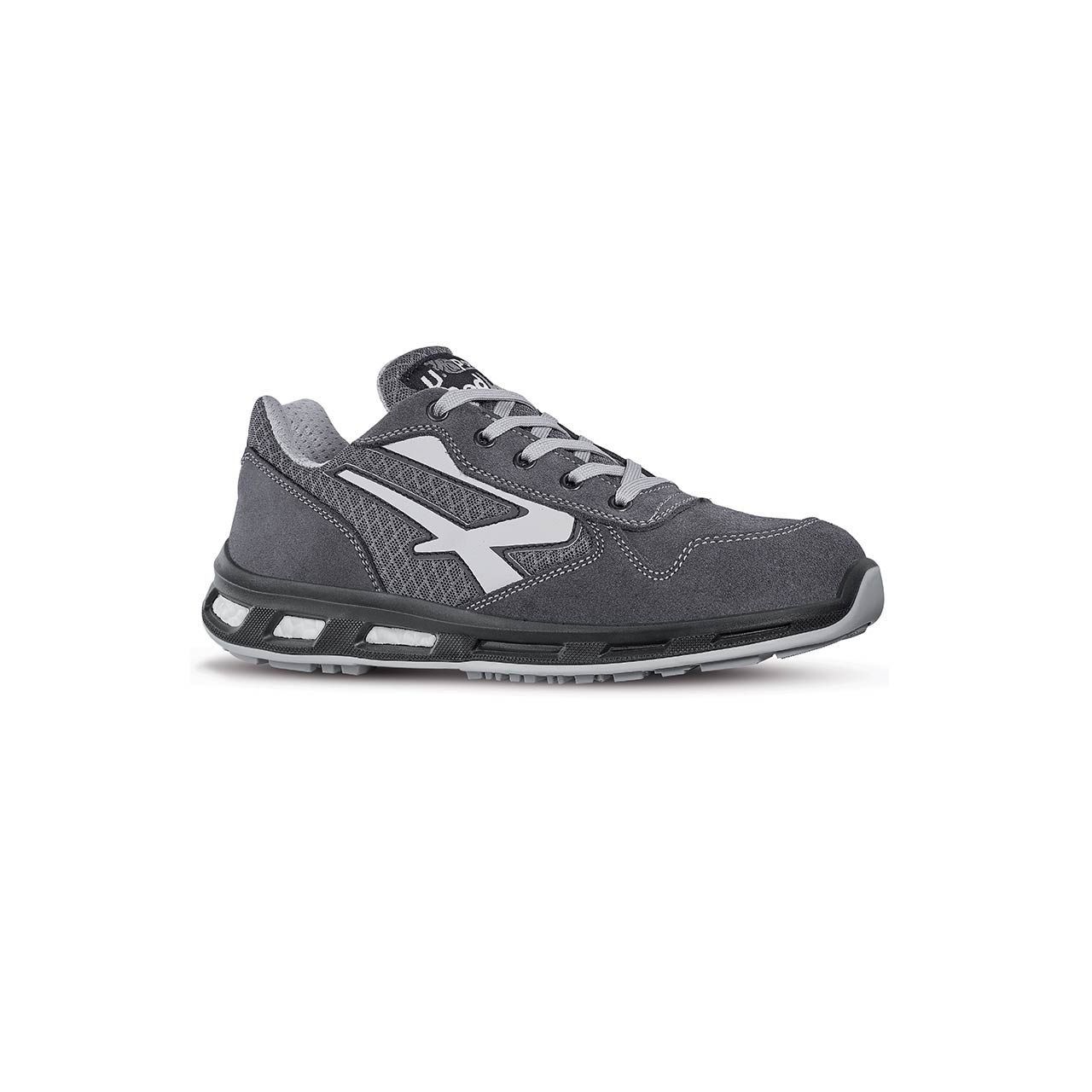 UPower PUSH Unisex Grey Aluminium Toe Capped Safety Shoes, UK 13, EU 48