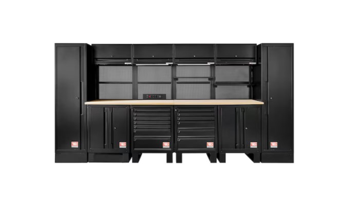 Facom 6 Door, 13 Drawer Metal Floor Standing Tool Cabinet, 3970mm
