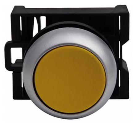 Eaton M22 Series, Yellow Push Button Head, Maintained, 22.5mm Cutout
