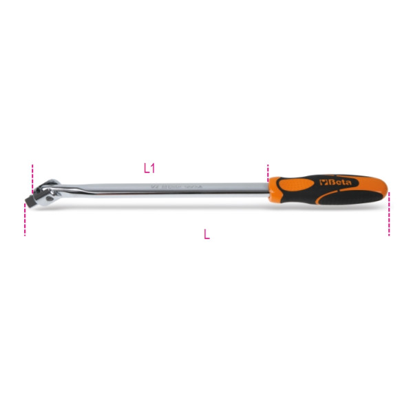 BETA 920/36A 1/2 in Swivel Handle, 408 mm Overall