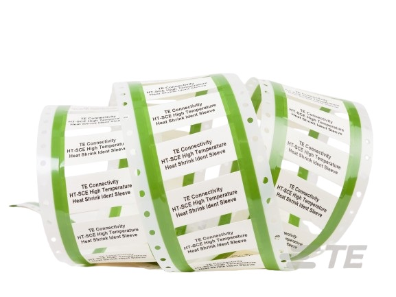 TE Connectivity HT-SCE Cable Markers, White, 6.6 → 11.4mm Cable, for Thermal Transfer Printer, 4117110001