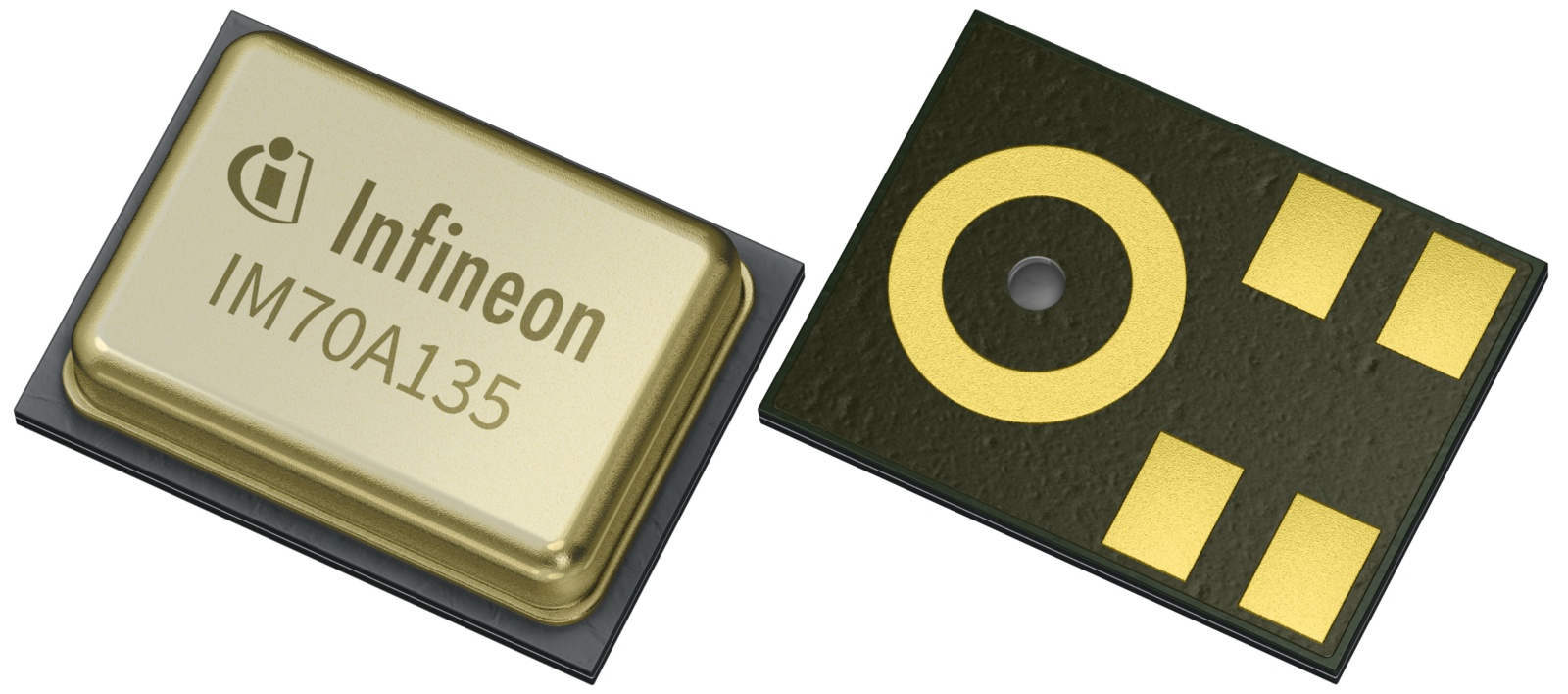 Infineon 5 Pin Microphone, Omni-Directional, Differential Output, PG-TLGA-5-5, 2.3 → 3V