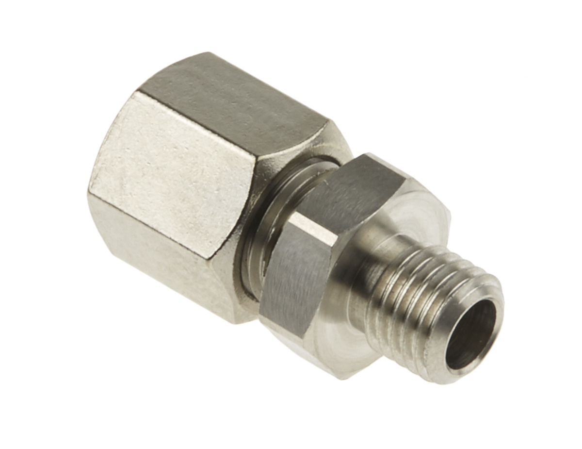 178-0969 RS PRO M8 Compression Fitting for Use with Thermocouple or PRT Probe, 4.7625mm Probe