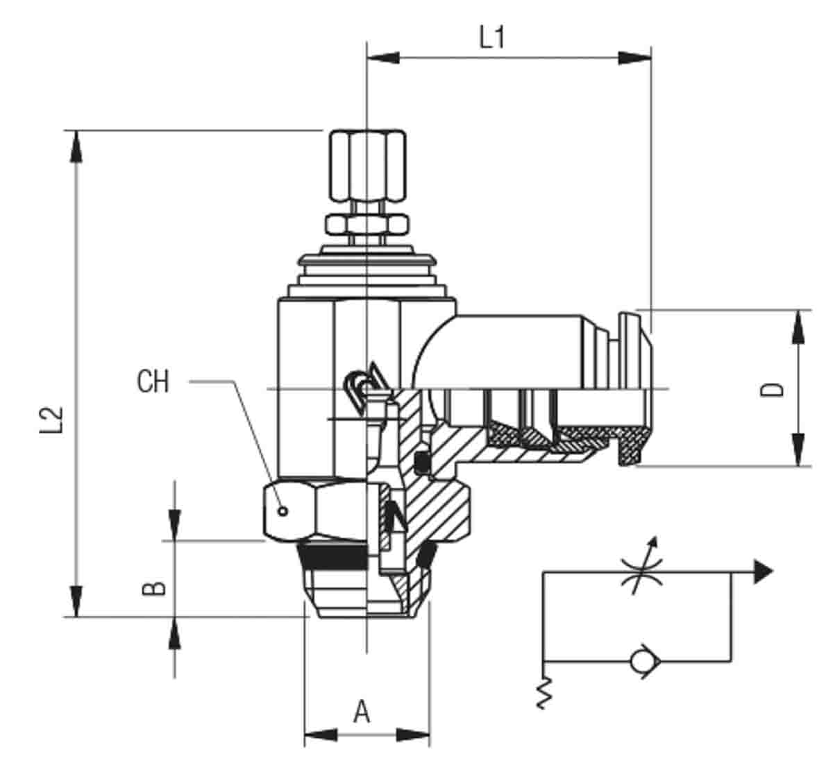 197-7897 RS PRO Threaded Flow Regulator x 8mm Tube Outlet Port