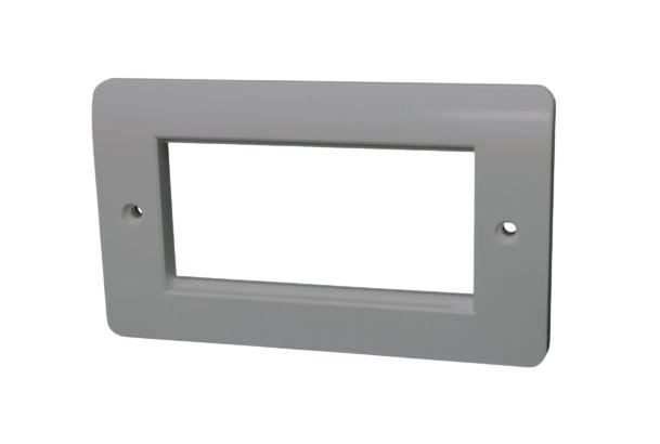 HellermannTyton Connectivity HTC Series, Cat6a Double Gang 86 x 146 Faceplate