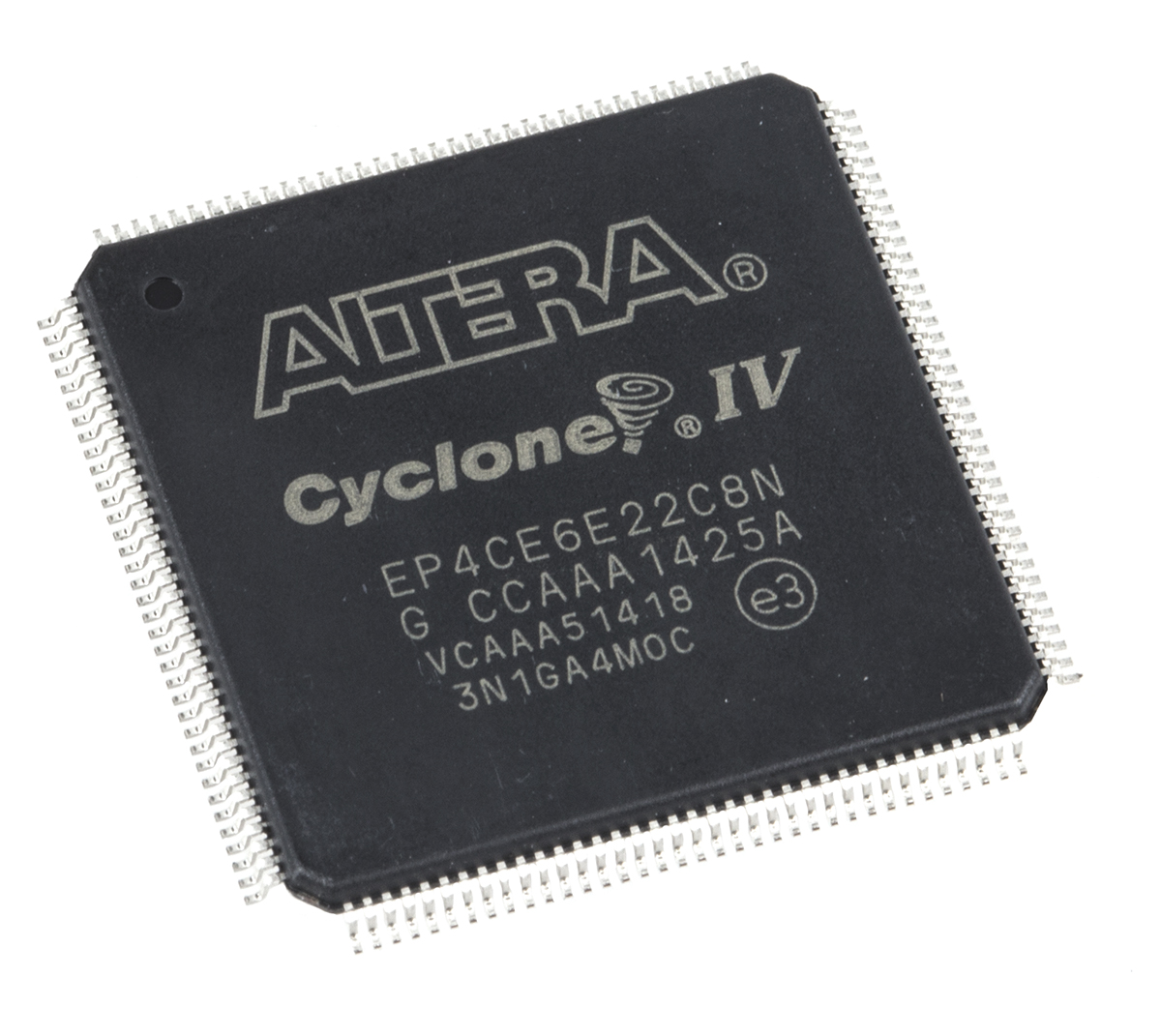 Altera FPGA EP4CE6E22C8N, Cyclone IV E 6272 Cells, 270kbit, 392 Blocks, 144-Pin EQFP