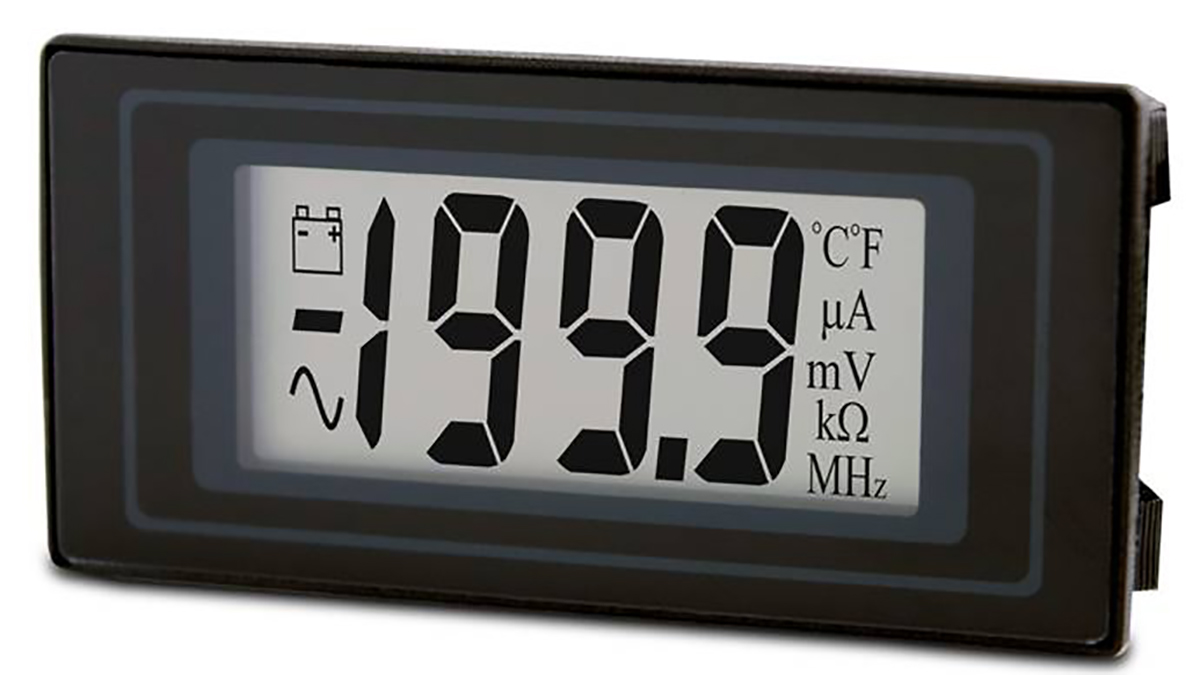 Lascar Digital Voltmeter DC, LCD Display 3.5-Digits ±1 %