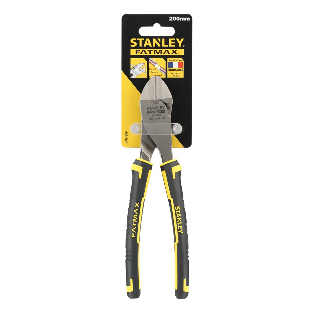 Stanley 0-89-859 4-Piece Pliers, 200 mm Overall, Flat Tip, 8in Jaw