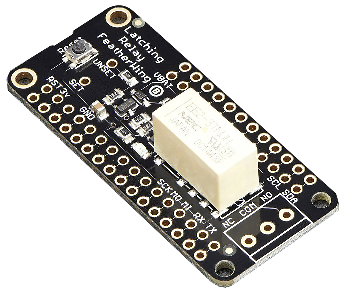 ADAFRUIT INDUSTRIES FeatherWing Latching Relay for Adafruit Feather