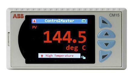 cm15-000s0e0-std ABB CM15 Panel Mount Process Indicator 2 Input, 2 Output Relay, Analogue 264V ac On-Off