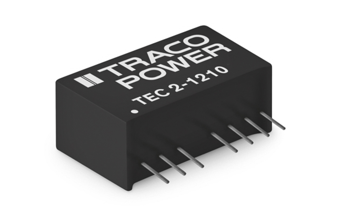 TRACOPOWER TEC 2 DC-DC Converter, 15V dc/ 134mA Output, 4.5 → 13.2 V dc Input, 2W, Through Hole, +95°C Max Temp