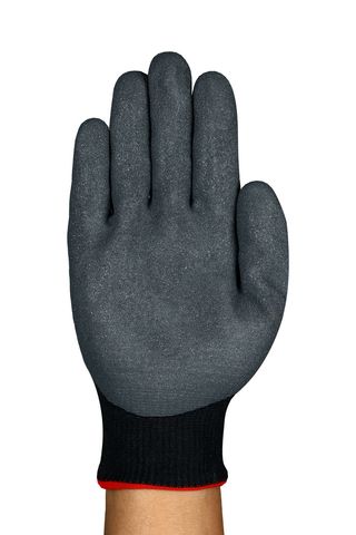 11928100 Ansell 11-928 Black Aramid Knit Glove, Size 10, Nitrile Coating