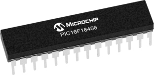 Microchip PIC16LF18456-I/SP, 8 bit PIC, PIC16LF18456 Microcontroller, 32 MHz, 28kB FLASH, 28-Pin SPDIP