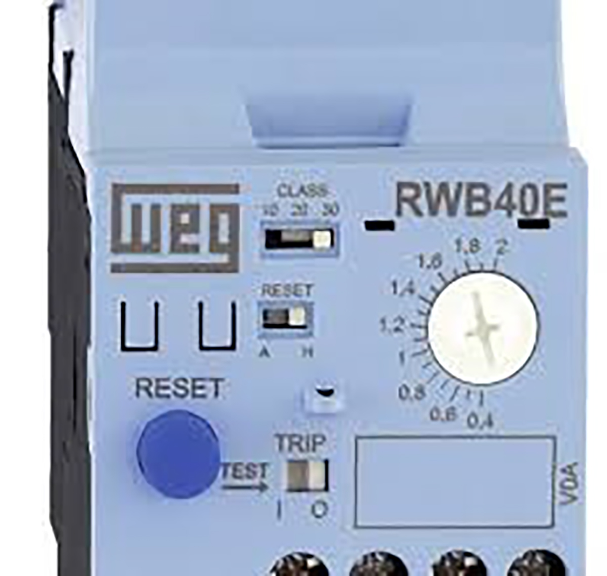 WEG RW_E Thermal Overload Relay 1NO + 1NC, 40 A F.L.C, 8 → 40 A Contact Rating, 1.5 W, 3P