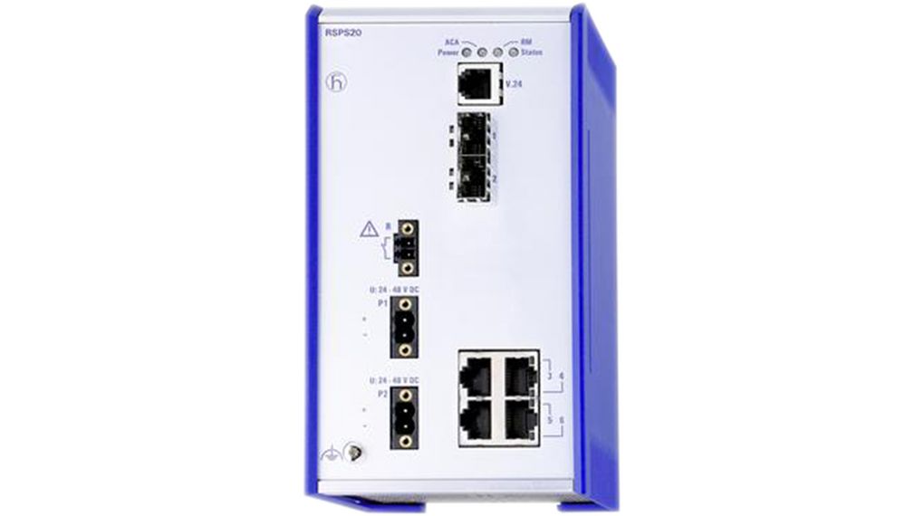 Hirschmann RSPS20-06002T1TT-SCCZ9HSE2S, Network Switch 6 Port Ethernet Switch