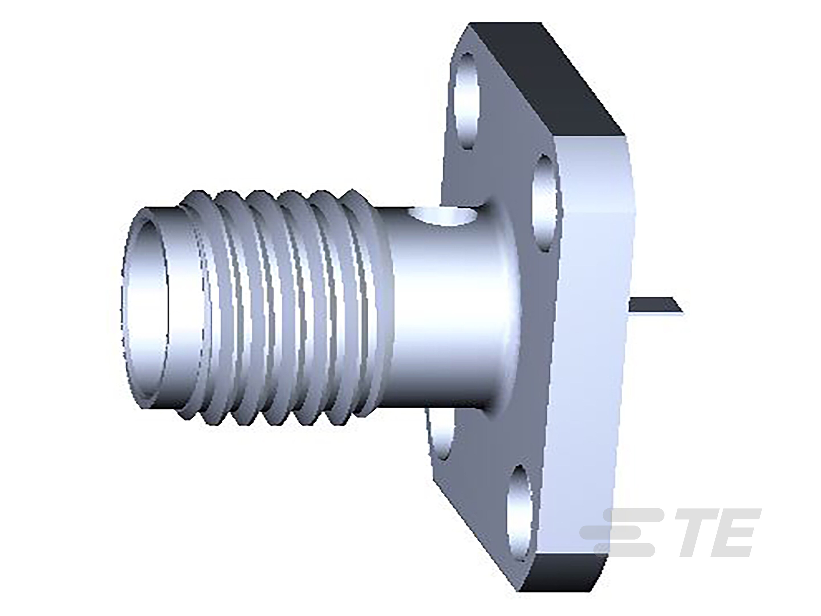 TE Connectivity 10529 Series, Jack Panel Mount SMA Connector, 50Ω, Solder Termination, Straight Body