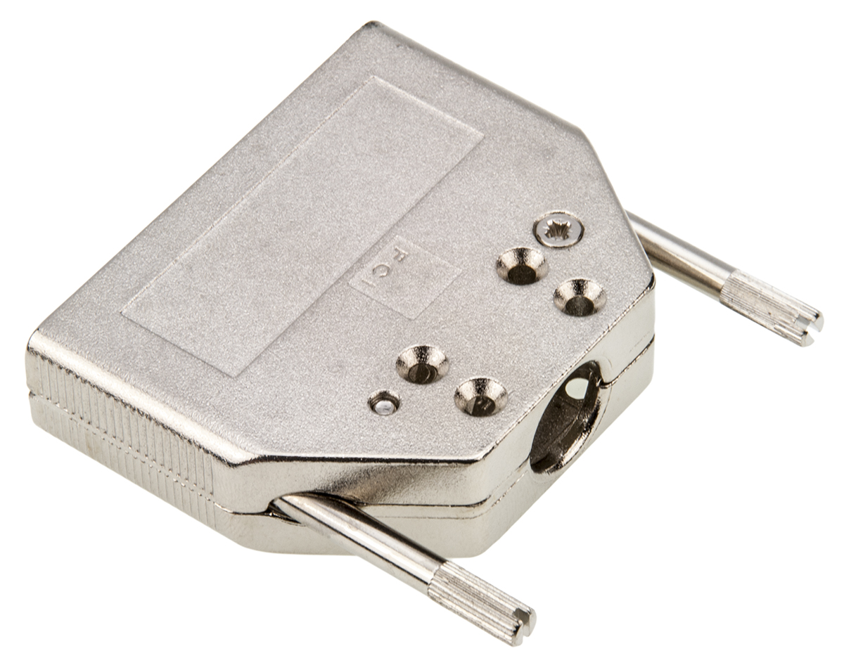 8655mh2511lf Amphenol Communications Solutions 8655MH Series Die Cast Zinc D Sub Backshell, 25 Way, Strain Relief