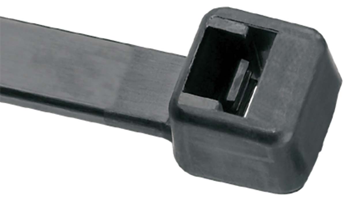 Panduit Cable Tie, Locking Cable Tie, 142mm x 3.6 mm, Black Nylon, Pk-100