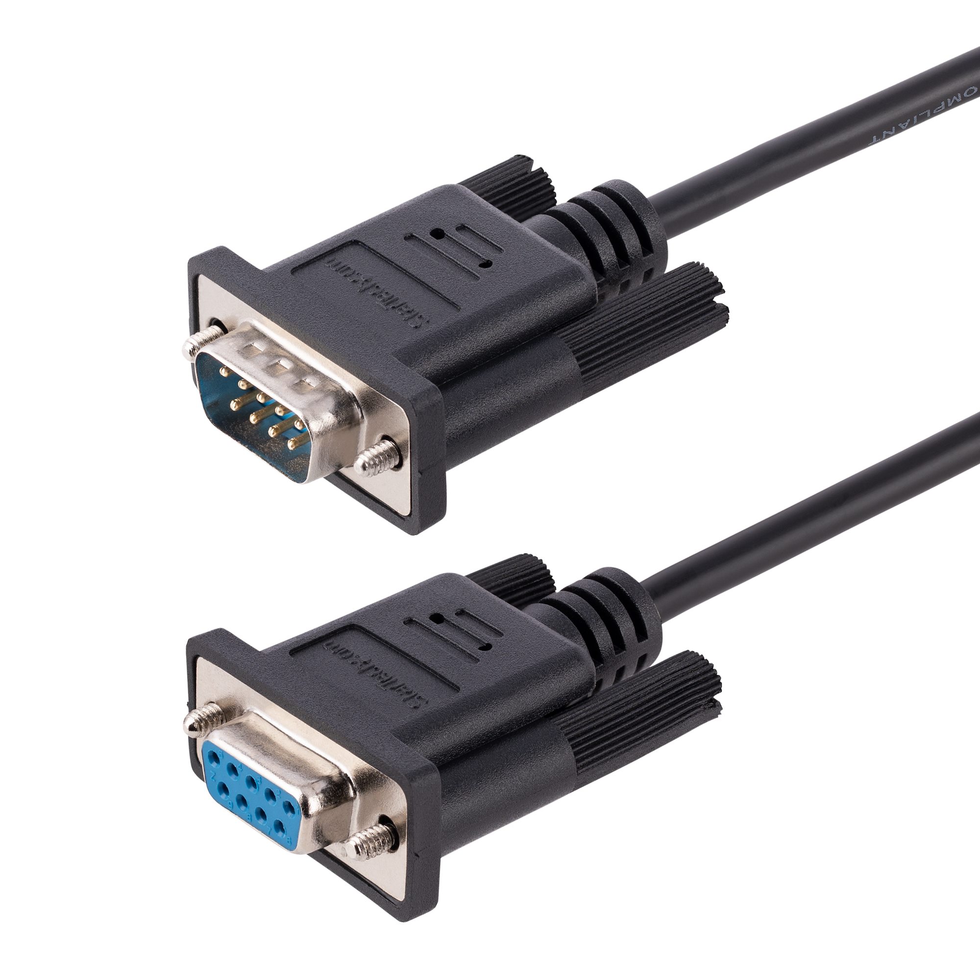 StarTech.com Female D-Sub 9-Pin to Male Serial Cable, 3 m Polyvinyl Chloride