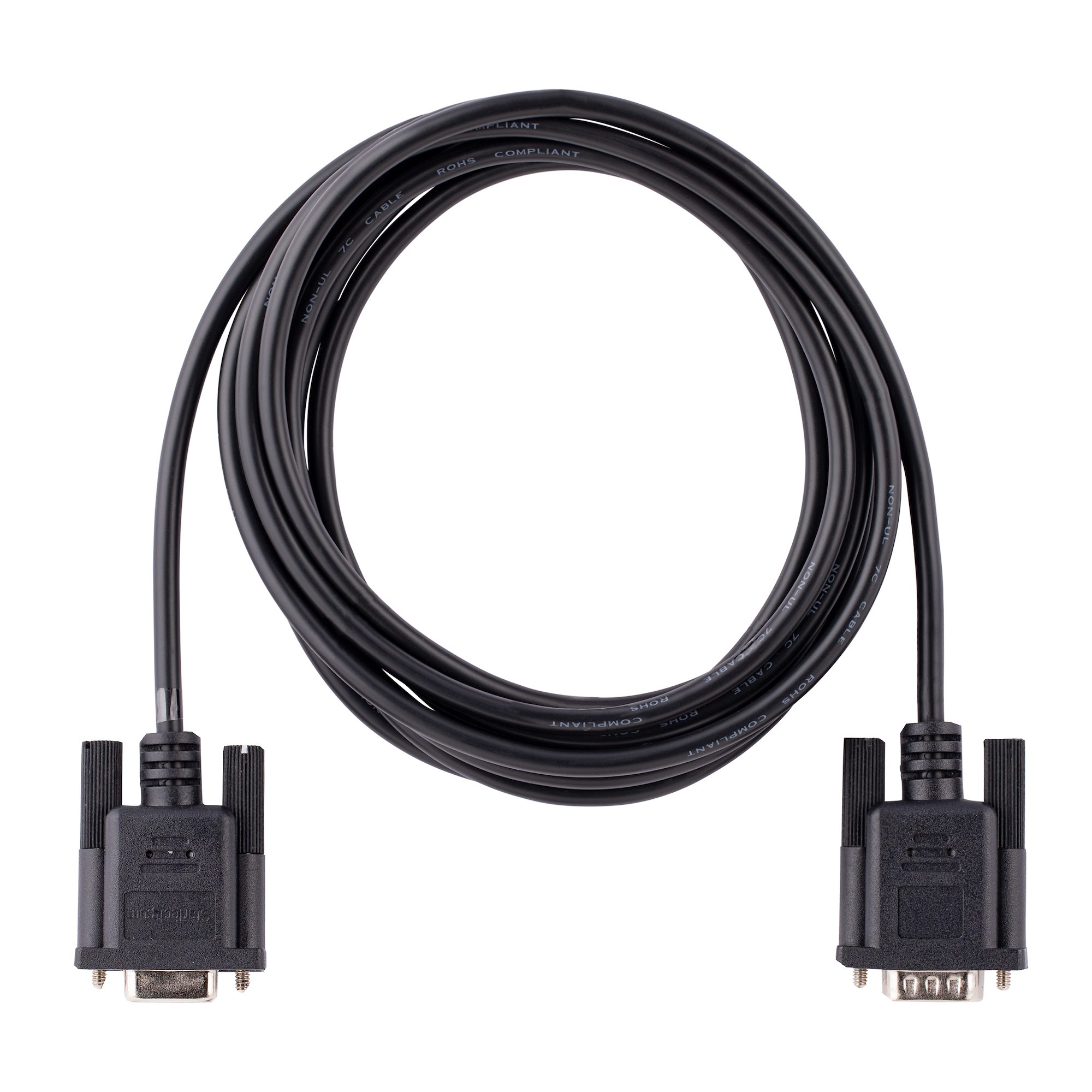9fmnm-3m-rs232-cable StarTech.com Female D-Sub 9-Pin to Male Serial Cable, 3 m Polyvinyl Chloride