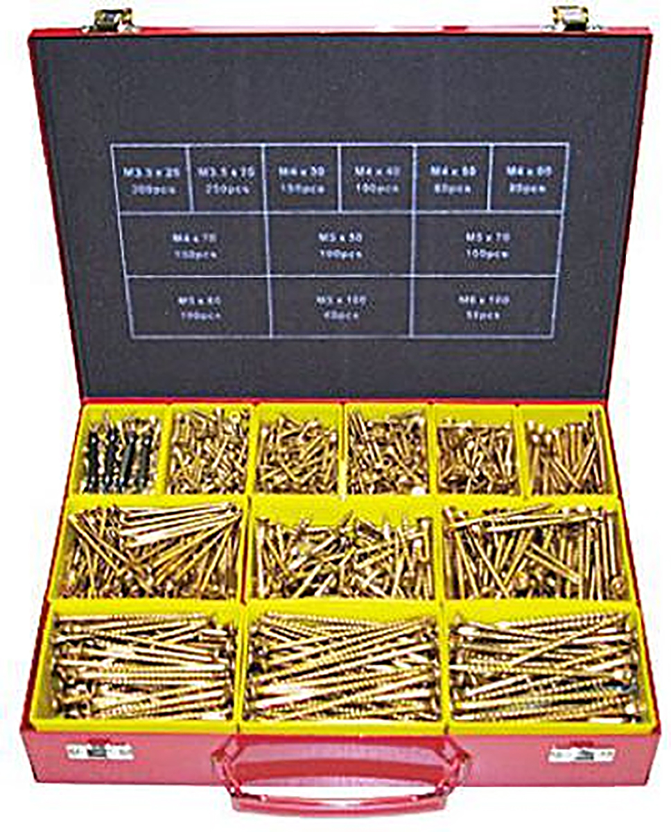 ULTI-MATE Stainless Steel 1570 Piece Pozisquare Drive Wood Screw Drive Screw/Bolt Kit