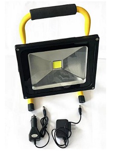 E-Pro 30W Rechargeable LED Floodlight  AC110-240V 7.4V 2200mAh Battery
