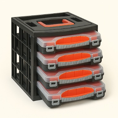 E-Pro Toolbox Poly Organizer Set Portable