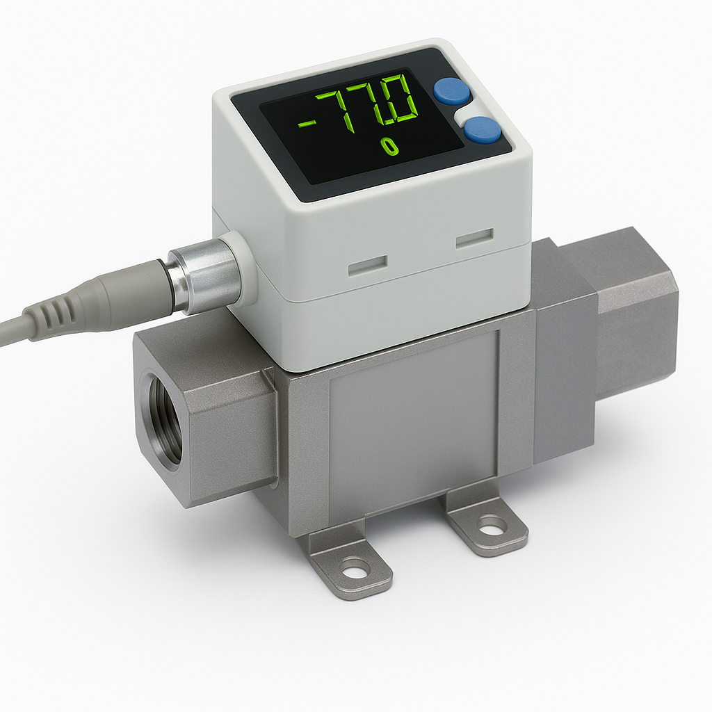E-Pro DFS 45 Compact Digital Flow Switch 0.5–4 L/min Dual Screen 3 Color Display