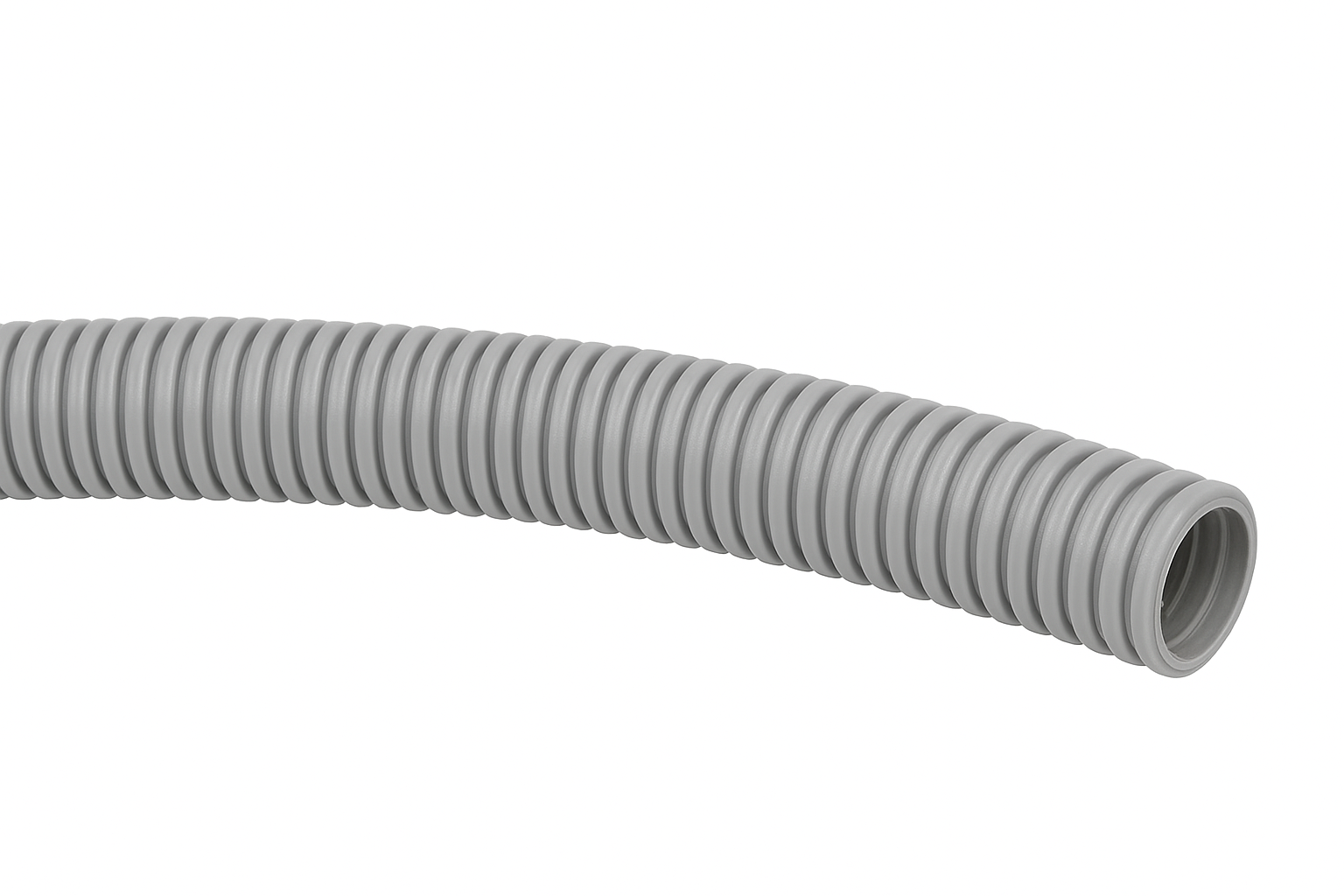 E-Pro Grey Polyamide Flexible Conduit ID 12.30mm OD 15.90mm UL94 V2 750N