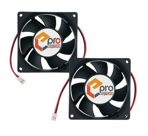 E-Pro DC Brushless Fan DC12v 8000RPM Ball Bearing 2 Lead Wires