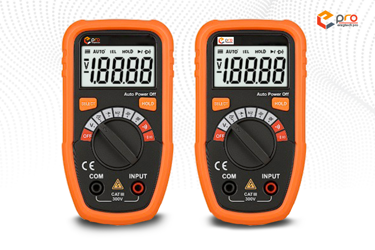 E-Pro MLTMM-3, Double Molded Pocket Multimeter, 2000 Display Counts, 1.5V AAA x2 Battery