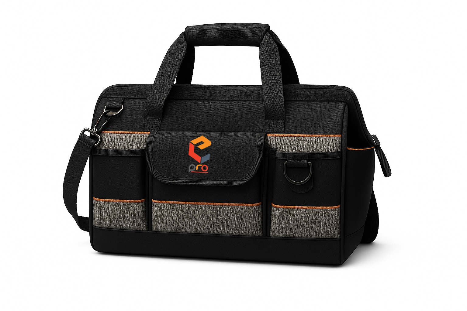 E-Pro Tool Hand Bag 30 Compartment Weather Resistant Reinforced Base Mid Size Organizer for Technicians