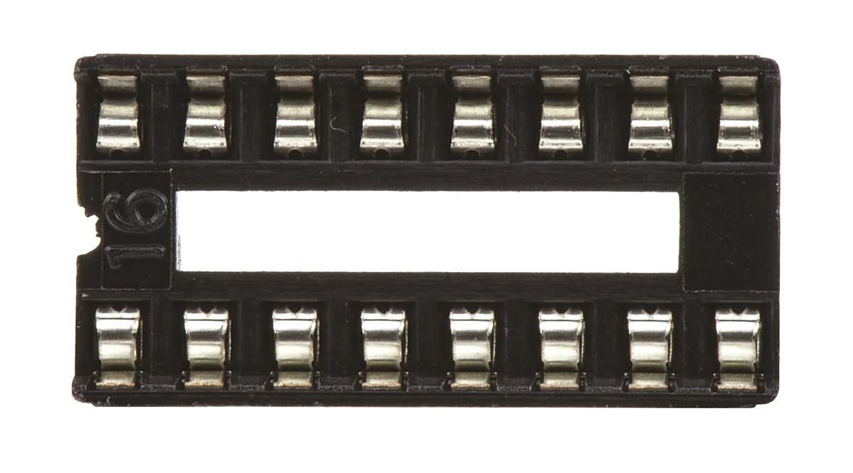 a-16-lc-tt ASSMANN WSW 2.54 mm Pitch Vertical 16 Way, Through Hole Stamped Pin Open Frame DIL Socket, 1A