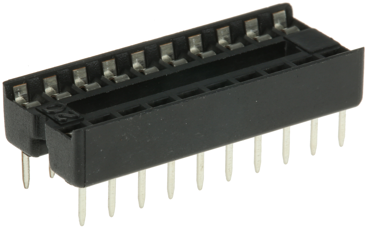 ASSMANN WSW 2.54 mm Pitch Vertical 20 Way, Through Hole Stamped Pin Open Frame DIL Socket, 1A