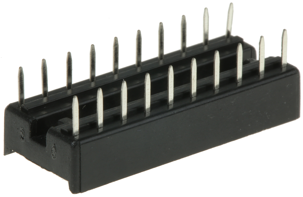 a-20-lc-tt ASSMANN WSW 2.54 mm Pitch Vertical 20 Way, Through Hole Stamped Pin Open Frame DIL Socket, 1A