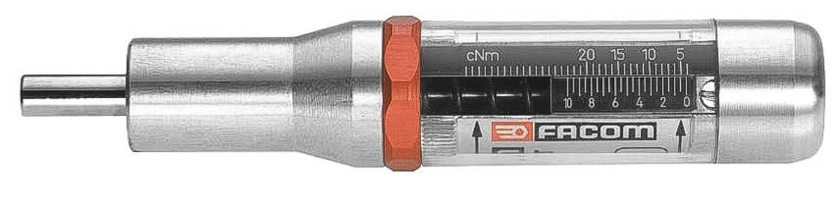 a301mt Facom Adjustable Torque Screwdriver, 0.15 To 0.75 Nm, 1/4 in Drive, ±6 % Accuracy, RSCAL