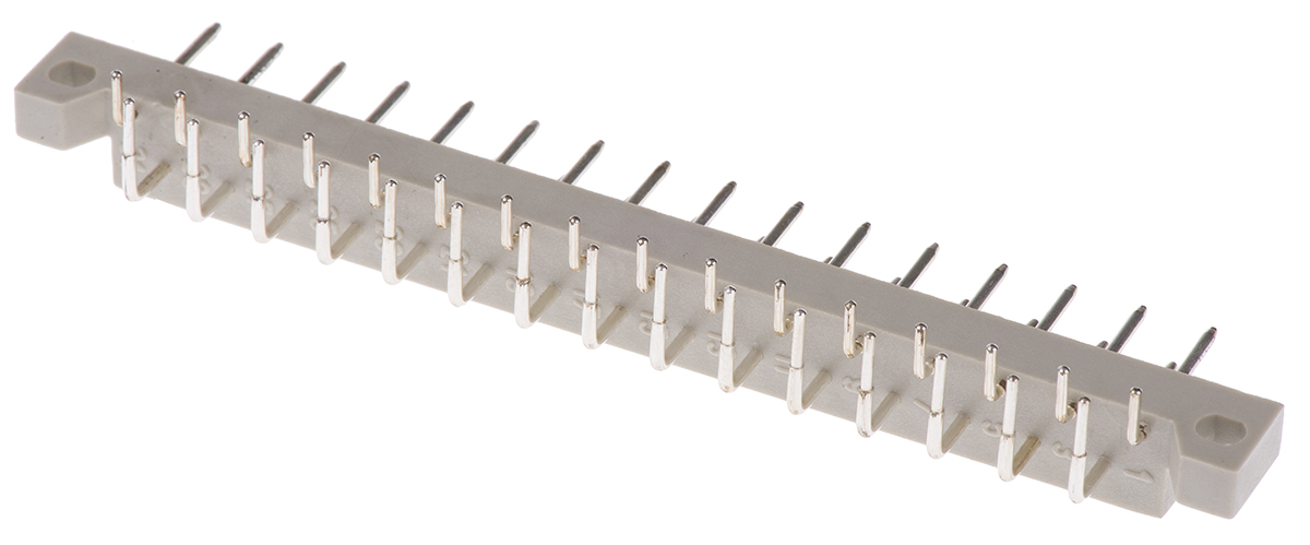 a-31-s1silver ASSMANN WSW, DIN 41617 5 mm Pitch 31 Way 2 Row Right Angle DIN 41617 Connector, Male
