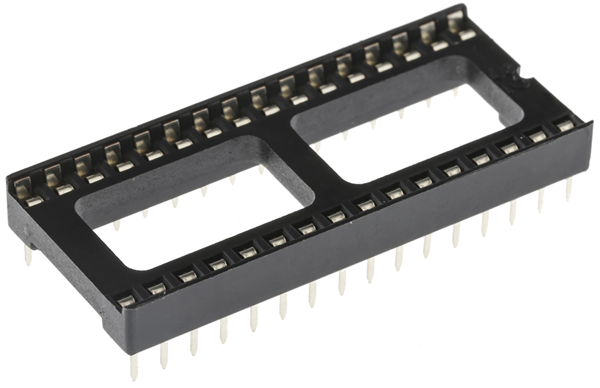 ASSMANN WSW 2.54 mm Pitch Vertical 32 Way, Through Hole Stamped Pin Open Frame DIL Socket, 1A