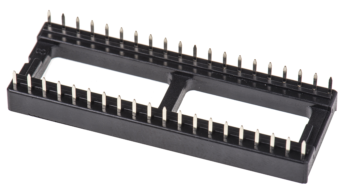 a-40-lc-tt ASSMANN WSW 2.54 mm Pitch Vertical 40 Way, Through Hole Stamped Pin Open Frame DIL Socket, 1A