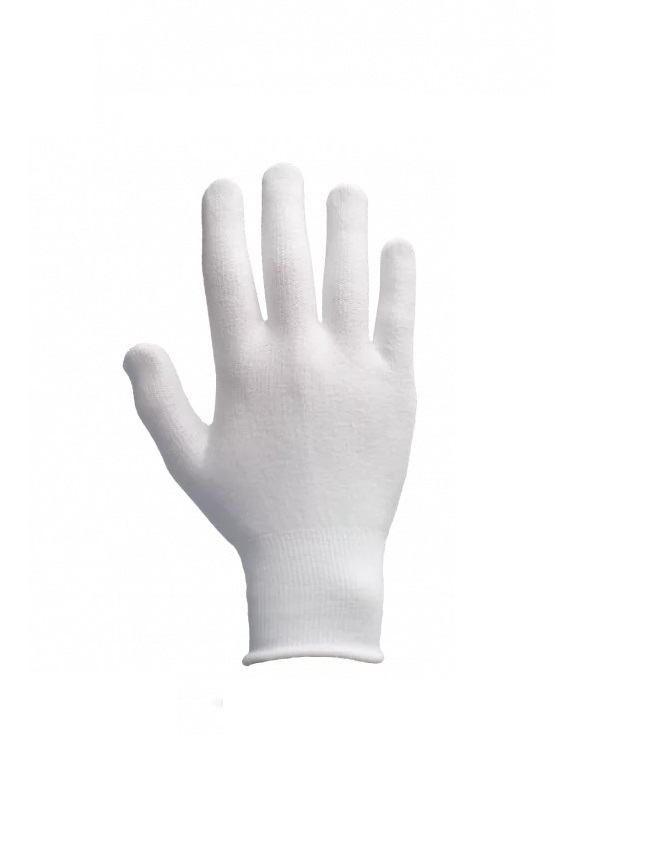 Traffi TG210 White Elastane, HPPE, Polyester Work Gloves, Size 10, Uncoated Coating